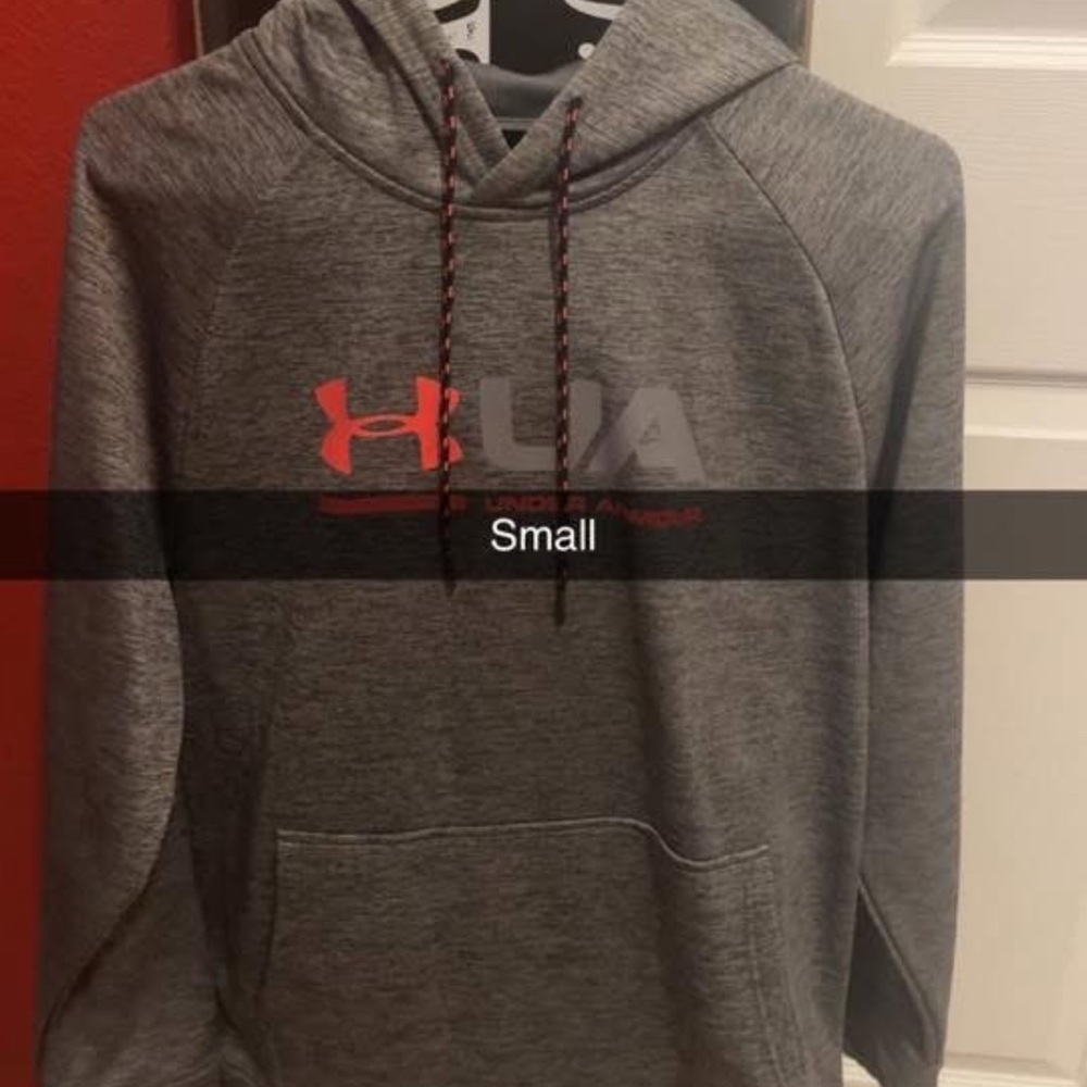 Under Armour Gray and Red Men's Hoodie